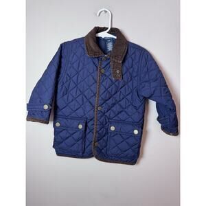 Polo Ralph Lauren Jacket Boys 24m Water Repellent Quilted Corduroy Accents Barn